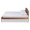 Baxton Studio Leanora Mid-Century Ash Walnut Finished Full Size Wood Platform Bed 159-9845 - alternate 10